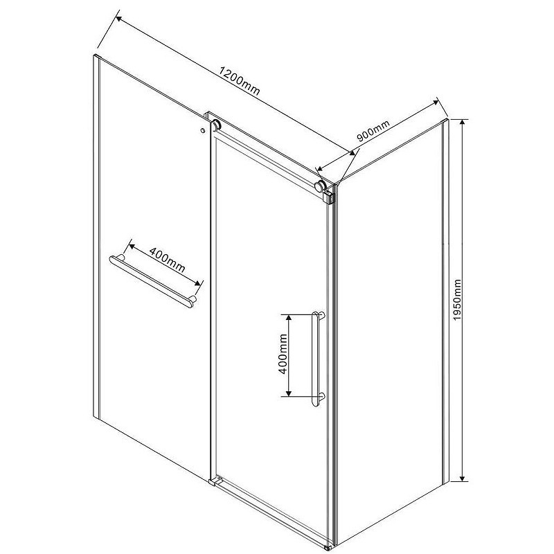 Душевой уголок Vincea Como Soft 120x90 VSR-1CS9012CL
