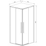 Душевой уголок Vincea Slim-N 100x80 VSS-4SN8010CGB