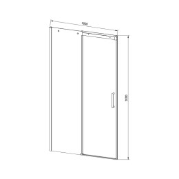 Душевая дверь Vincea Dice 160 VDS-4D160CLB