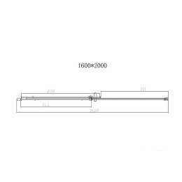 Душевая дверь Vincea Dice 160 VDS-4D160CLB