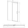Душевая дверь Vincea Dice 150 VDS-4D150CLGM