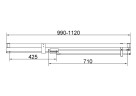 Душевая дверь Vincea Экстенза (Extenza) 110 VDP-4EX1011CLGM