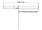Душевая дверь Vincea Экстенза (Extenza) 110 VDP-4EX1011CLGM