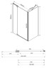 Душевой уголок Vincea Extra 100х90 VSR-1E901090CGB