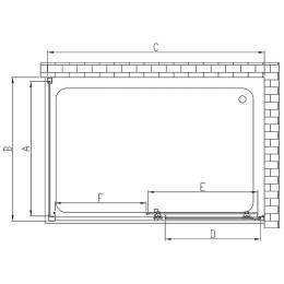Душевой уголок Vincea Alpha 110x90 VSR-3AL9011CLB