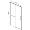 Душевая дверь Vincea Slim Soft 130 VDS-1SS130CLB