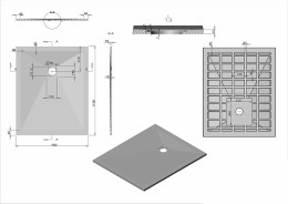 Душевой поддон из искусственного камня Vincea 110x90 VST-4SR9011A