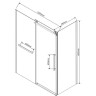 Душевой уголок Vincea Como Soft 150x90 VSR-1CS9015CLB