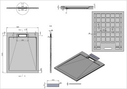 Душевой поддон из искусственного камня Vincea 100x80 VST-4SRL8010W