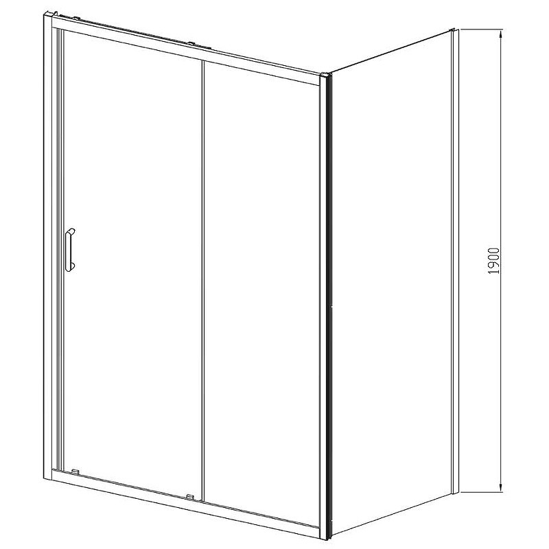 Душевой уголок Vincea Alpha 140x90 VSR-3AL9014CLG