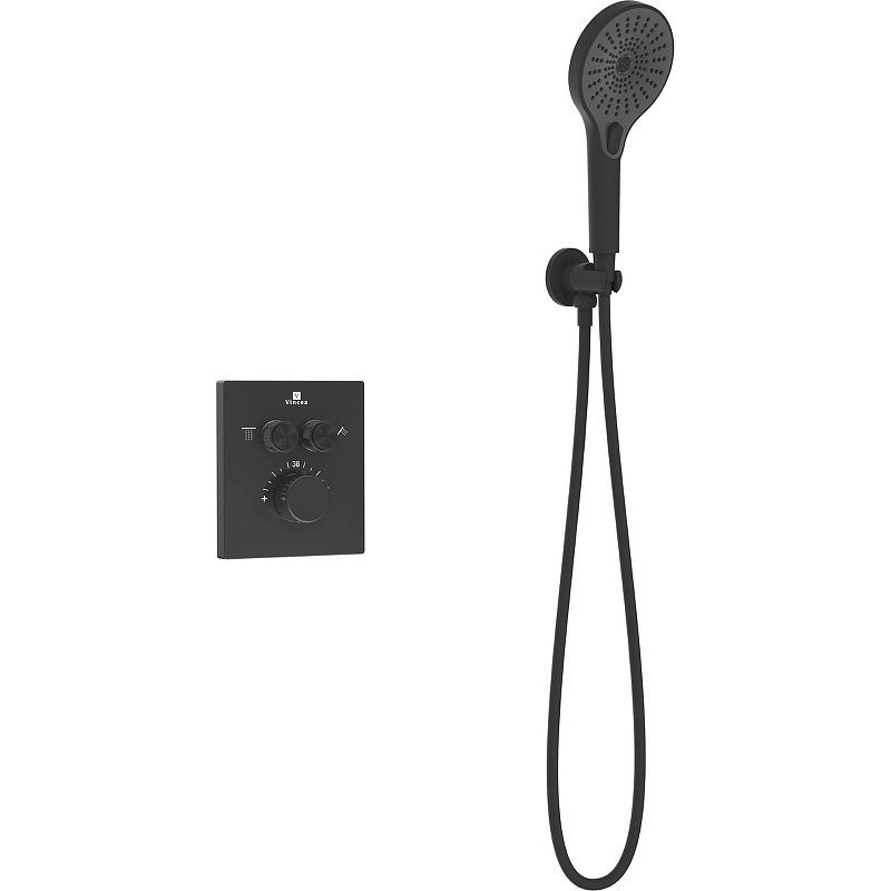 Душевая система Vincea Inspire VSFW-3I21MT5MB с термостатом