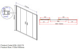 Душевая дверь Vincea Garda 170 VDS-1G2170CH