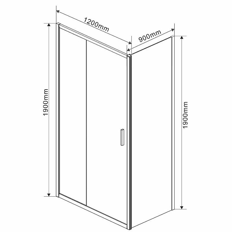Душевой уголок Vincea Garda 120x90 VSR-1G9012CLGM