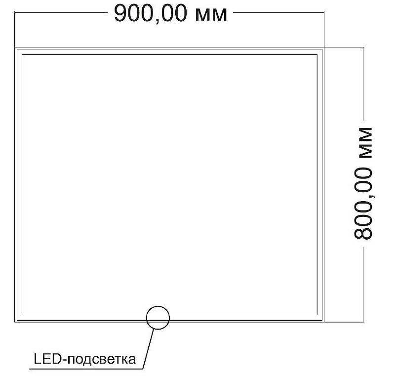 Зеркало Vincea 90 VLM-3VN9008 с подсветкой