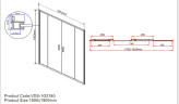Душевая дверь Vincea Garda 180 VDS-1G2180CH