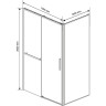 Душевой уголок Vincea Slim Soft 110х100 VSR-1SS1011CLB