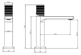 Смеситель для раковины Vincea Domus VBF-5DM01CH