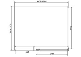 Душевой уголок Vincea Экстенза (Extenza) 120х100 VSR-4EX111210CL