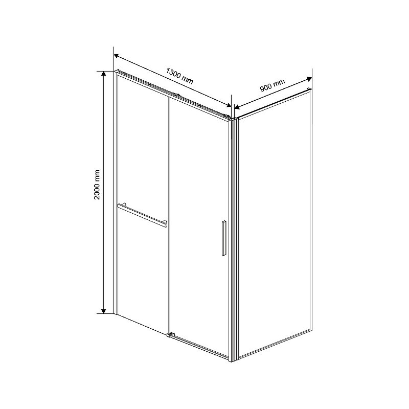 Душевой уголок Vincea Slim Soft 130x90 VSR-1SS9013CLB