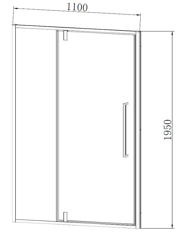 Душевая дверь Vincea Slim-N 110 VDP-4SN110CL
