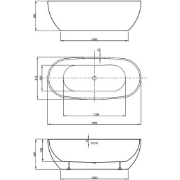 Акриловая ванна Vincea 180x81.5 VBT-408-1800