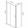 Душевой уголок Vincea Garda 140x90 VSR-1G9014CLGM
