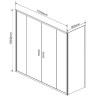 Душевой уголок Vincea Garda 170x90 VSR-1G29017CLG