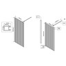 Душевая перегородка Vincea Walk-In 70 VSW-1HP700FLB